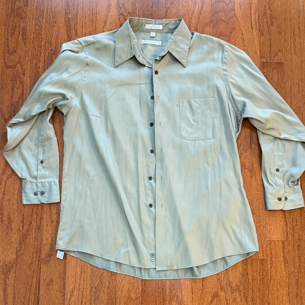 Geoffrey Beene Light Green Dress Shirt